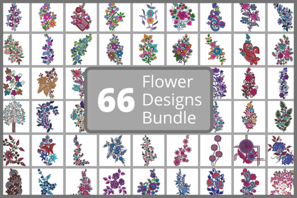 Review: Flower Embroidery Designs Bundle for Apparel