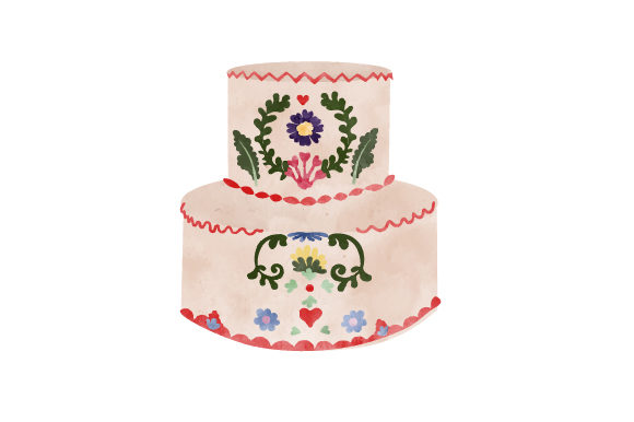 Review: Mexican Embroidery Cake, Two Layer Watercolor