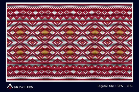 Review: Red and White Embroidery Vector Pattern