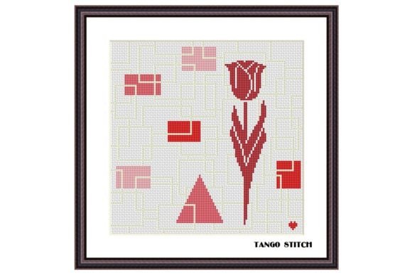 Review: Red Tulip Flower Cross Stitch Embroidery