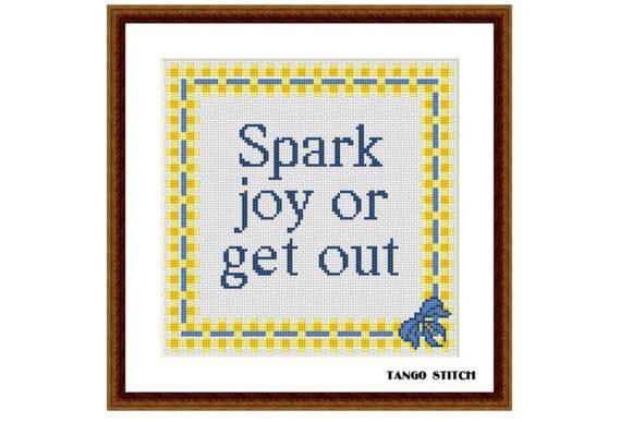 Review: Spark Joy or Get Out Funny Embroidery