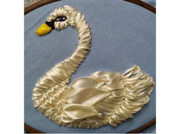 Review: Swan Ribbon Embroidery Tutorial for Gifts