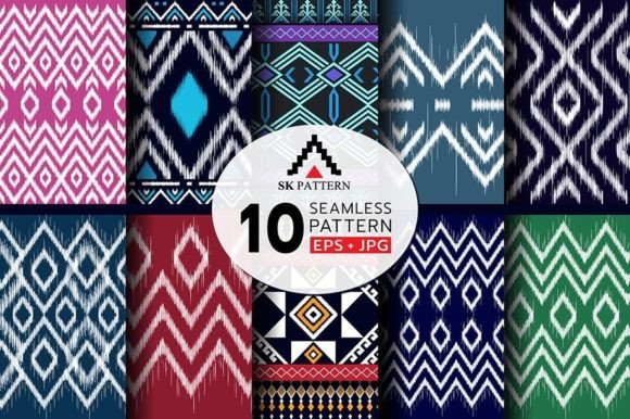Review: Vector Seamless Pattern Embroidery Set