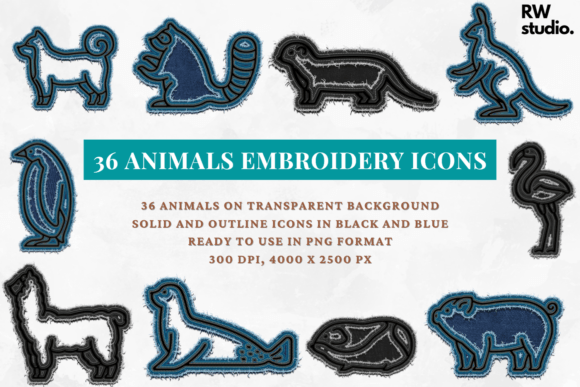 Reviewing 36 Animals Embroidery Graphic Clipart