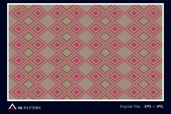 Reviewing Embroidery Pattern, Knit Crochet Vector for Etsy Shops
