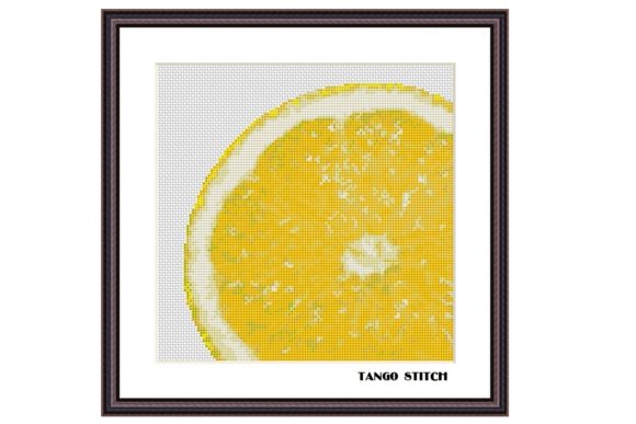 Reviewing Lemon Slice Cross Stitch for Etsy Shops