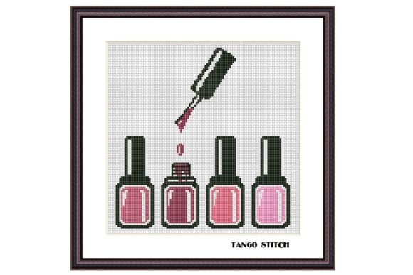 Reviewing Pink Nail Polish Set Fashion Embroidery