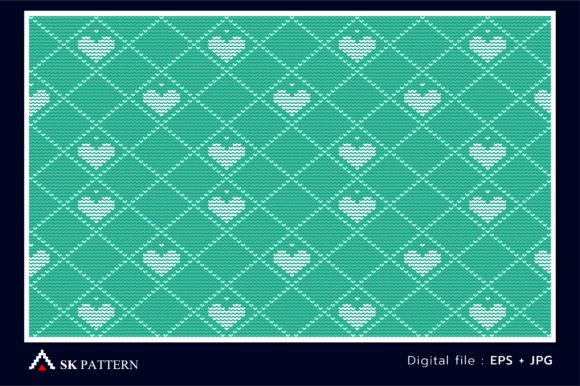 Reviewing the White and Green Heart Embroidery Pattern